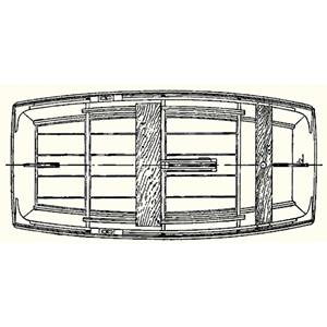 Barco Crucero Pequeño Clásico Ligero de Fibra de Vidrio y Madera, Construido a Medida por Atkin Saipan - Product Image 3
