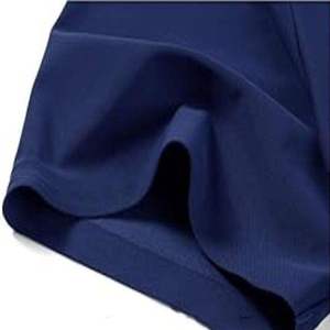 Men's <b>Navy</b> Blue Solid Color Short Sleeve <b>Polo</b> <b>Shirt</b> Regular Fit Oxford Fabric Casual Wear - Product Image 2