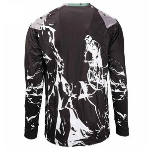 Maillot de motocross personnalisé sublimé, coupe-vent, anti-UV, respirant, grande taille, pour équipes professionnelles, cyclisme et VTT - Product Image 2