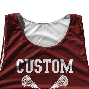 Maillots de lacrosse personnalisés en mesh respirant, grande taille, protection UV, séchage rapide, unisexes, réversibles, vente en gros - Product Image 2