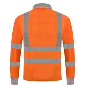 Sécurité réfléchissante haute visibilité pour polos de travail pour les travaux routiers, la construction et les environnements industriels avec une meilleure protection - Product Image 5