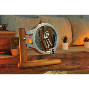 Reloj de Escritorio Minimalista de Madera, Movimiento de Cuarzo Circular, Visualización de Agujas, Silencioso, Sin Tictac, Diseño Moderno Decorativo - Product Image 5