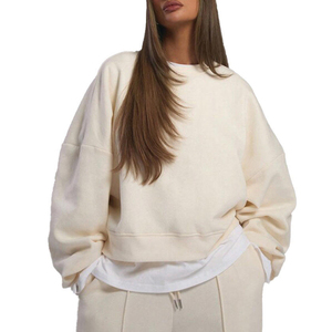 Sweat-shirt oversize pour femme, style actuel, qualité supérieure, effet délavé, nouvelle collection, vente en gros - Product Image 1