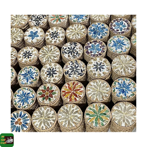 99 GOLD DATA Pan Rattan Plate Set Natural Woven Coasters for Dining Table Decor Home Hotel Use Handmade Craft Made in Vietnam - Product Image 6