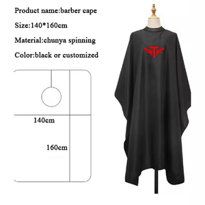 Vente en gros de capes de barbier personnalisées de haute qualité, capes de coiffure pour salon, capes de coupe de cheveux avec encolure en silicone - Product Image 2