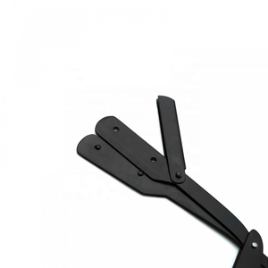 <b>Single</b> <b>Blade</b> Disposable Stainless Steel <b>Blade</b> Plastic Handle Manual Shaving <b>Razor</b> Face Barber Shop Use Lightweight for Men - Product Image 4