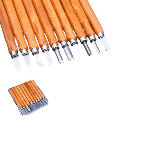 Outils à main, ciseaux et poinçons, ensemble de 10 pièces, outils de sculpture sur bois, vente flash, ensemble de 10 pièces, outils de sculpture sur bois - Product Image 1
