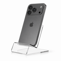 Soporte Universal Transparente de Plástico para Teléfono de Escritorio y Móvil, Estilo Moderno/Antiguo, para Smartphones