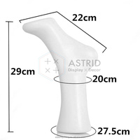 Pieds en plastique PE Mannequin Chaussures Sandale Chaussettes Pied Modèle Stand pour affichage de magasin