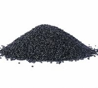 Granulés de LDPE noir haute pureté 4 mm, usage général, haute fluidité, de qualité creuse/à fusion à chaud, granulés de plastique ronds pour extrusion