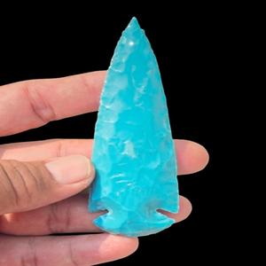 Vente en gros – Pointe de flèche turquoise de 4 pouces, pierre précieuse de qualité supérieure, nouveau look fantaisie, gravure sculptée, cristal naturel, art Reiki - Product Image 2