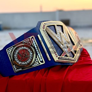 Ceinture de championnat universel personnalisée de lutte poids lourd avec plaques métalliques dorées de 50 pouces, taille adulte, sangle en cuir - Product Image 3