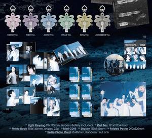 P1Harmony 9th Mini Album [UNIQUE] (<b>Light</b> <b>Keyring</b> Ver.) Korean Pop Cd (Paper & Plastic) All Ages Made in Korea BW-173 - Product Image 2