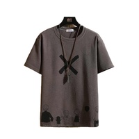 Camiseta Personalizada Transpirable de Manga Corta para Hombre, Verano, Alta Calidad, Tallas Grandes M-5XL, Cuello Redondo