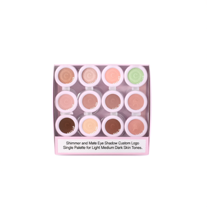 Paleta de Sombras de Ojos Brillantes y Mate - Paleta Individual de Alta Calidad con Logotipo Personalizado para Tonos de Piel Claros, Medios y Oscuros - Product Image 2
