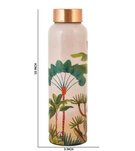 Botella de Agua de Cobre Ecológica de Doble Pared con Diseño Tradicional, Tapa Antiderrames, Hidratación Diaria, Bienestar, Compre Directamente del Proveedor - Product Image 6