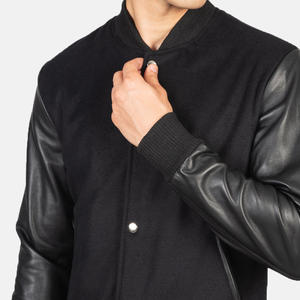 Veste universitaire en laine pour homme, idéale pour l'extérieur et un usage décontracté, comme une veste de baseball universitaire pour homme avec broderies techniques. - Product Image 4