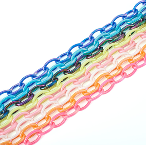 Chaîne de maillons en résine personnalisée multicolore pour accents muraux, chaîne de maillons pour la maison, décoration intérieure personnalisée, chaîne en résine - Product Image 2