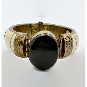 Elegant <b>Indian</b> Ethnic Styling Crystal Fashion Accessories Bone and Brass <b>Bangles</b> with Natural Agate - Product Image 5