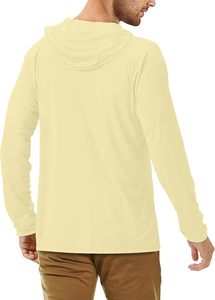 Vêtements de pêche sportifs unisexes en polyester et spandex, personnalisables avec logo, à séchage rapide et respirants, avec capuche. - Product Image 3