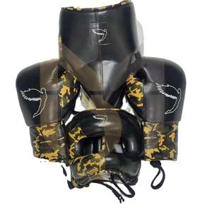 Kit de Gants de Boxe Noirs Personnalisés en Cuir, Fabrication sur Mesure avec Logo ou Nom au Choix – Vente Chaude - Product Image 1