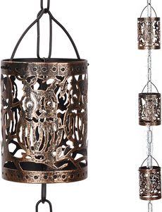 Best Selling Durable Iron Rainchain for Patio Roof Drainage and Decorative Outdoor <b>Garden</b> <b>Hanging</b> Ornament Solution - Product Image 5