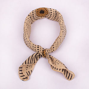 Bandana carré unisexe en coton Bagaru, imprimé à la main, respirant, écologique, doux pour le dos, le cou et la tête, vente en gros - Product Image 5