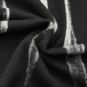 <b>Men's</b> Oversized <b>Tie</b>-Dye Short Sleeve T-Shirt O-Neck Knitted Street Style <b>Black</b> White Pattern Regular Fit - Product Image 4