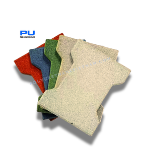 Carreaux en caoutchouc en forme d'os pour l'utilisation de voies de jeux Carreaux en caoutchouc Revêtement de sol en brique à vendre - Product Image 1