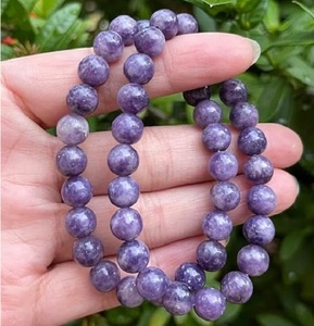 Pulsera de cuentas de lepidolita Natural - Product Image 2
