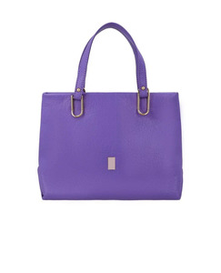 Sacs à main d'épaule et bandoulière pour femmes en cuir véritable violet, haute qualité, imperméables, avec fermeture éclair, logo personnalisable, collection 2026 - Product Image 1