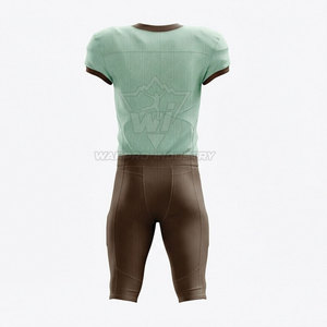 Uniforme de Fútbol Americano Transpirable de Poliéster de Alta Calidad, Jersey y Pantalones Personalizados con Impresión por Transferencia de Calor, Diseñados para Atletas - Product Image 2