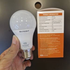 Bombillas LED Globo de Larga Duración 9W SKD A60 6500K 220V, Cuerpo de Aluminio, Cubierta de PP, Base B22/E27, 770Lm, Luz de Ahorro de Energía, CRI83, 20,000 Horas - Product Image 6