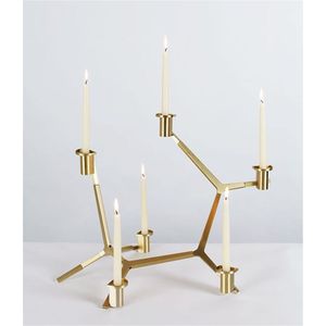 Applique Murale Industrielle Moderne en Fer, Porte-Bougie à 2 Bras, Candelabre Suspendu Décoratif en Métal, Support pour Bougies Chauffe-Plat, Vente en Gros B2B - Product Image 3