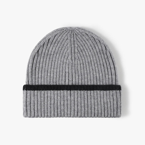 Gorros de Punto Personalizados al por Mayor, de Spandex/Algodón, Cálidos para Invierno, con Estampado de Goma en Relieve, Ajustables, Unisex, OEM/ODM, Marca Privada de Fábrica - Product Image 3