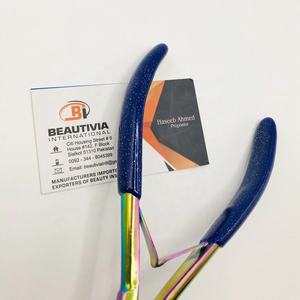 Alicate para extensiones de cabello de Plasma arcoíris de alta calidad, logotipo personalizado ecológico, cinta de acero inoxidable de silicona, herramienta de peinado de pago - Product Image 3