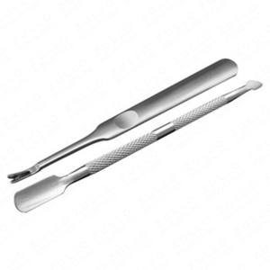 Best Quality Double Ended Stainless Steel Cuticle Pusher Sharp Metal Nail <b>Cleaning</b> <b>Tool</b> for Professional Manicure Pedicure - Product Image 3