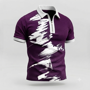 Chemise de golf personnalisée pour homme en polyester tricoté 100 % anti-plis à manches longues avec logo brodé et imprimé numériquement – Vente en gros - Product Image 1