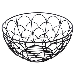 Cesta de fruta de metal decorativa con patrón de alambre y base duradera ideal para almacenamiento diario en la cocina o en la Mesa - Product Image 6