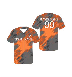 Camiseta de Béisbol Sublimada Personalizada, Cuello en V, Manga Corta, Unisex, Adulto, Secado Rápido, Poliéster, Nombre del Equipo, Jugador 99, Diseño a Rayas - Product Image 5