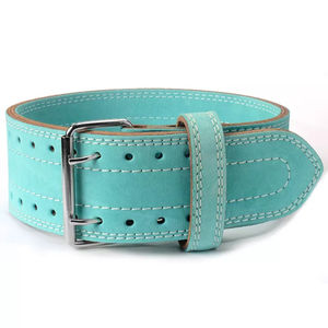 Ceinture de musculation en cuir réglable et robuste pour unisexe - Entraînement en salle, squats, soulevé de terre, haltérophilie, soutien lombaire professionnel - Product Image 3