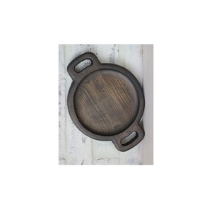 Bandeja de Servir de Madera Natural, Plato para Desayuno con Asas, Bandeja Rústica para Café, Té y Aperitivos para el Hogar - Product Image 1