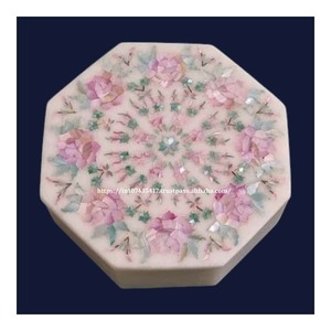 Personalización de la mejor calidad de diseño, nueva caja de incrustaciones de mármol de aspecto moderno tradicional con nácar para artículos de caja de regalo de cumpleaños - Product Image 1
