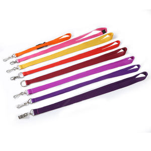 Custom Lightweight 90cm Polyester Lanyard Badge Holder Breakaway Safety Phone <b>Clip</b> Carabiner <b>Hook</b> - Product Image 4