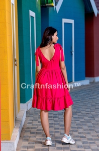 Classic & Trendy <b>Rayon</b> Women Mini <b>Dress</b> Breathable Eco-Friendly Boho Backless Midi <b>Dress</b> Assorted Design & Color Bulk Export - Product Image 5
