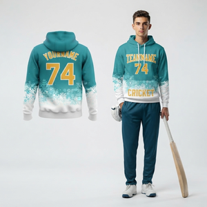 Sudadera con Capucha Personalizada para Equipos Deportivos, Ligera, Transpirable, con Estampado Completo, para Entrenamiento Atlético y Uso Casual - Product Image 1