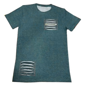 Camiseta de algodón 100% desgastada para hombre, precio mayorista, ajuste holgado, venta en línea, camiseta de alta calidad con estampado personalizado para hombre - Product Image 2