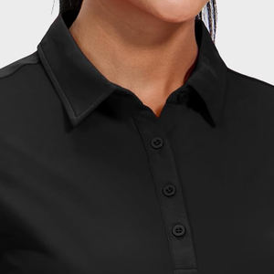 Camiseta Polo de Algodón para Mujer, Excelente Calidad, Manga Corta, Cuello Casual, para Oficina y Uso Diario, Venta al Por Mayor - Product Image 4