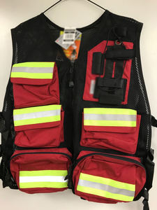 Chaleco de Seguridad Resistente Personalizado al por Mayor, Chaleco de Seguridad de Malla Negra Completa para Primeros Auxilios - Product Image 4