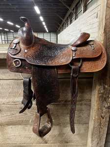 Selle de dressage anglaise en cuir marron avec arceau en bois et quincaillerie en laiton, taille adulte, équipement d'équitation, style européen, selles en cuir - Product Image 5